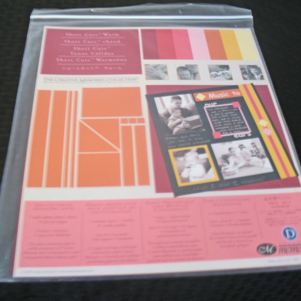 Shortcuts, Creative Memories 1Warm, 1Cool Paper Packs! - Picture 2 of 6
